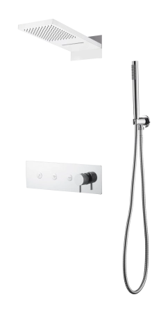 Встроенная душевая система Boheme FUSION, трехпозиционная CHROME 130-CR