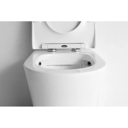 Унитаз CeramaLux NS-3178 56 см приставной безободковый микролифт