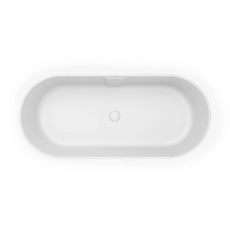 Jacuzzi Moorea Ванна отдельностоящая из композита 170x75x60.5см, слив-перелив, сифон, регулир.ножки, цвет: белый матовый