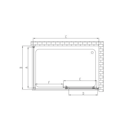 Душевой уголок Vincea Alpha VSR-3AL8010CL, 1000*800, хром, стекло прозрачное