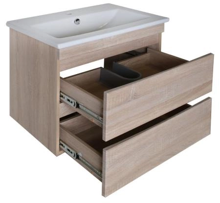 Тумба ASB-Mebel Лира 75 Дуб Сонома подвесная под умывальник Элина 75