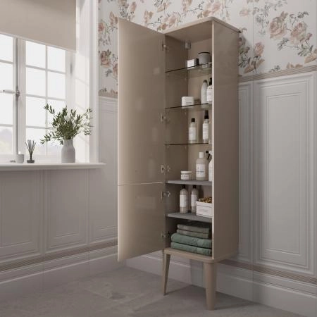 Пенал Kerama Marazzi POMPEI ПОМПЕИ PO.M.150\CAM напольный\подвесной 150, камео бежевый глянцевый