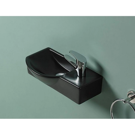 Раковина CeramaLux 7947ALMB 40x22x12 см подвесная