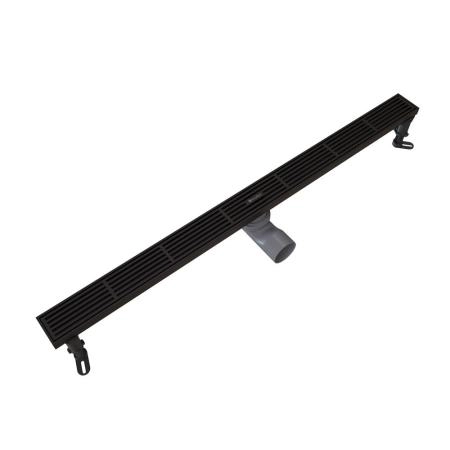 Душевой трап KNOTLOR SDRW0800LBL, линейный матовый черный