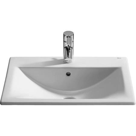 Roca Diverta Раковина, встраиваемая сверху 55x42.5см, с 1 отв., цвет: белый