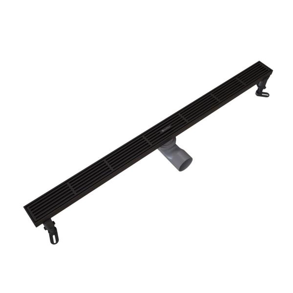 Душевой трап KNOTLOR SDRW0800LBL, линейный матовый черный