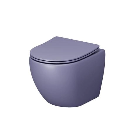 Унитаз Grossman GR-4455LIMS Color (485*365*360) ФИОЛЕТОВЫЙ МАТОВЫЙ подвесной Безободковый