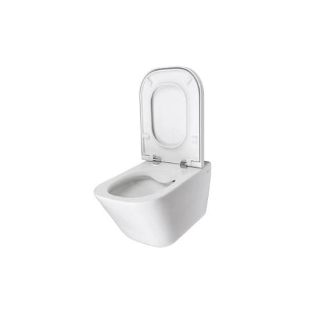 Унитаз с инсталляцией Roca The Gap Rimless 893104100 безободковый сиденье микролифт