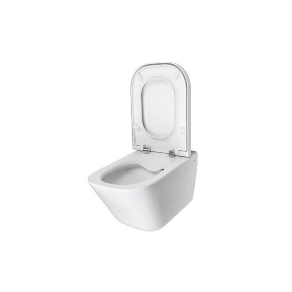 Унитаз с инсталляцией Roca The Gap Rimless 893104100 безободковый сиденье микролифт