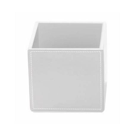 Decor Walther Brownie BOD1 Универсальная коробка 13x13x12.5см, настольная, цвет: белая кожа