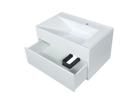 Тумба под раковину для ванной Uperwood Lotus подвесная, 80 см, белая