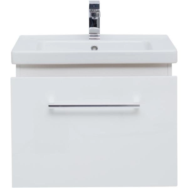 Тумба Dreja BIG INN 65 см под умывальник белый глянец, подвесная