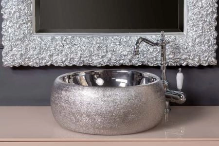 Зеркало Boheme ROSE серебро 100*140см 540