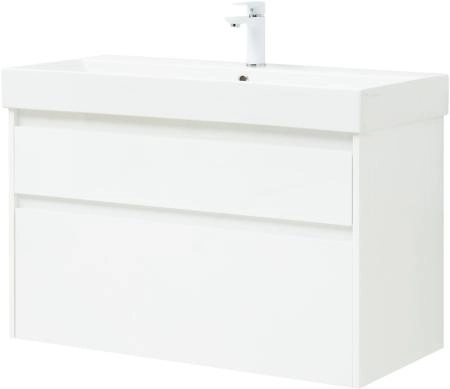 Тумба под раковину Aquanet Nova Lite 100 (SLIM SYNERGY) белый, 2 ящика