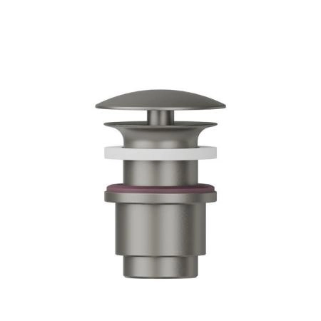 Newform Донный клапан, свободный слив, для раковины без перелива, Н min 25 - max 45 мм, цвет: titanium satin
