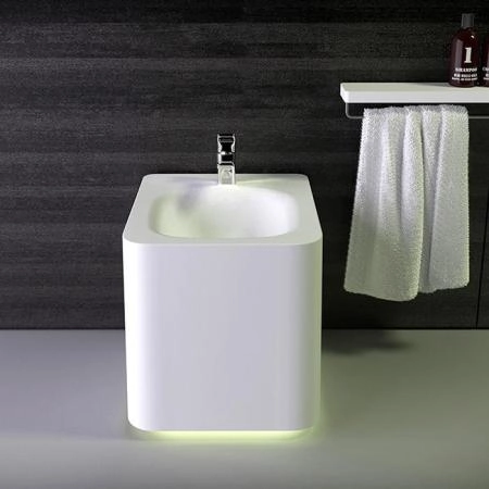KNIEF Shine Биде напольное 58х39х41 см, с 1 отв под смеситель, цвет: белый