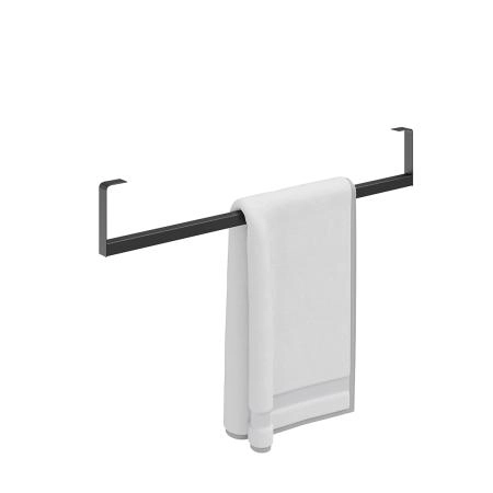 Держатель для полотенец к раковинам Kerama Marazzi LOGICA ЛОДЖИКА LO.trl.70\BLK.M 70 с крепежом, черный матовый