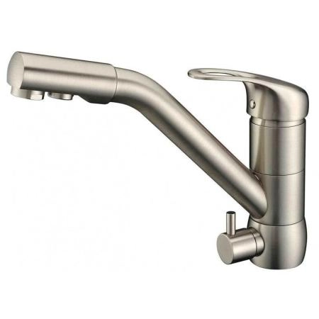 Смеситель для кухни ZORG Sanitary (ZR 400 KF-12 SATIN) серый