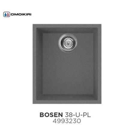 Кухонная мойка Omoikiri Bosen 38-U-PL 4993230, 380х440, платина