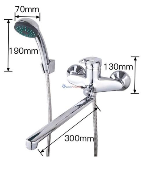 Смеситель для ванны Frap F22063 хром