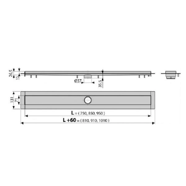 Душевой лоток AlcaPlast APZ13-750 Modular