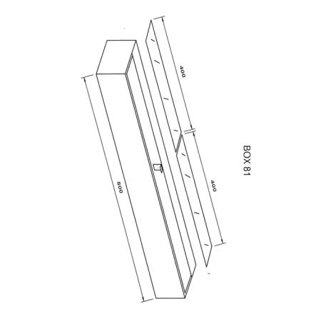 Decor Walther Box 81 Светильник настенный 80x10x5см, 4x R7S 78mm max. 100W, цвет: хром