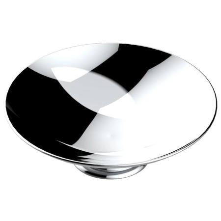 THG Marquise porcelaine blanche Мыльница металлическая, ø15см., настольная, цвет: хром/платина/белый фарфор
