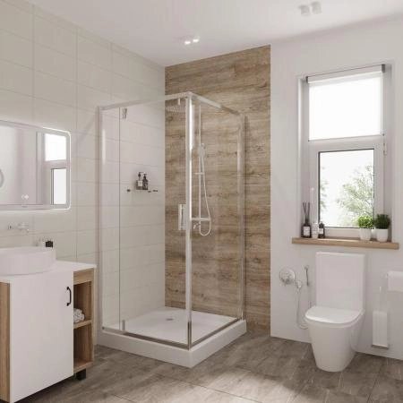 Душевой уголок Niagara Nova NG-6602-08 (100*100*190) квадрат, дверь распашная