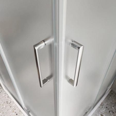 Душевой уголок BelBagno LUCE 110x90 матовое стекло 6 мм профиль хром LUCE-AH-21-110/90-P-Cr