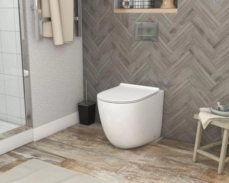 Унитаз Grossman GR-PR4411S (570*360 *410) приставной безободковый с тонкой крышкой