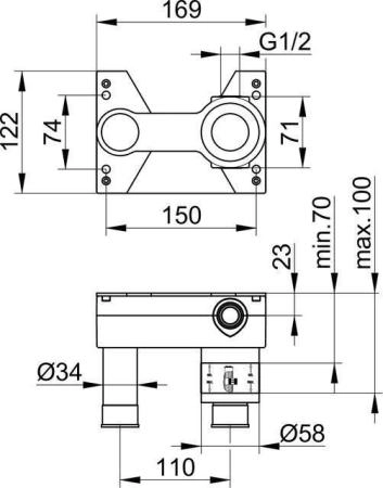 Монтажный блок Keuco 59916000070