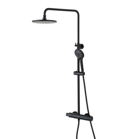 Душевая система Lemark Bronx LM3770BL для душа термостат , черный