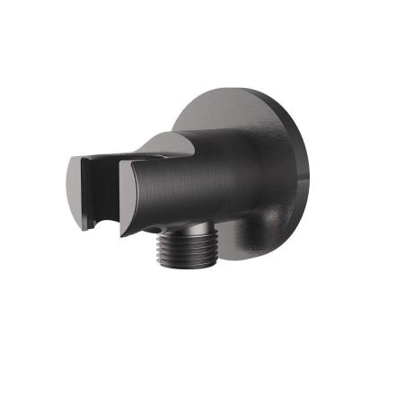 Держатель ручного душа Vincea VSC-31GM с подводом воды, вороненая сталь