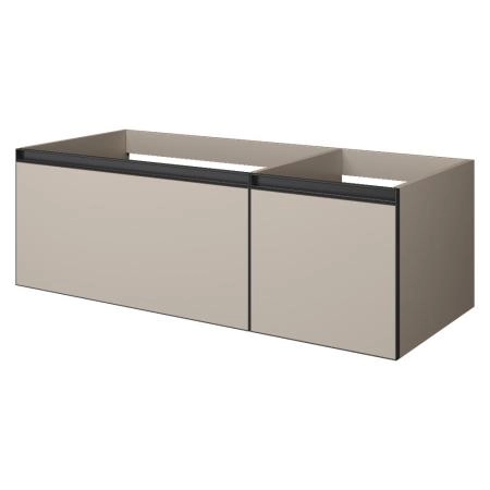 QUATRO 2 120см (80+40) тумба Boheme с подсв. внутри DAPHNE профиль ANTHRACITE 790-M2-120-D-A-LED