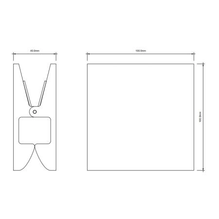 Decor Walther Pinch S/L Крючок/зажим, цвет: хром