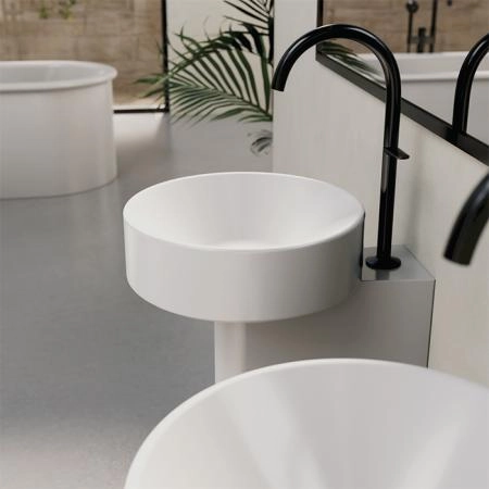BETTE Suno Pedestal Раковина напольная 34x84cм, с 1 отв., цвет: белый