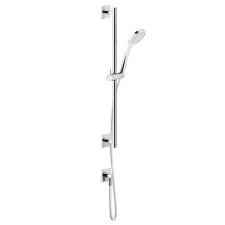 Gessi Rilievo Штанга в комплекте с душевой лейкой, шланг 1,50 м, вывод воды из стены, цвет: хром