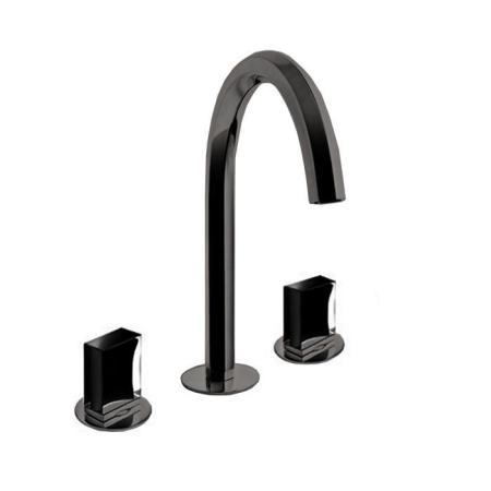 Fantini Venezia Смеситель для раковины, на 3 отв., излив: 17.5см., без ручек, цвет: Matt Gun Metal PVD