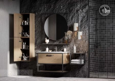 Тумба под раковину AQUATON Лофт Фабрик 80 дуб кантри 1A242401LTDY0