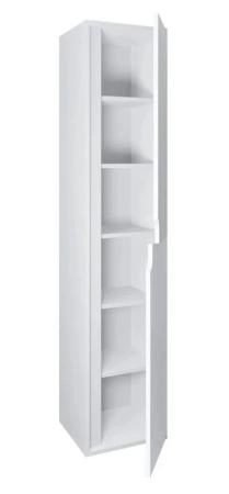 Шкаф-пенал для ванной Uperwood Modul, подвесной, с дверцами, глянцевый, белый