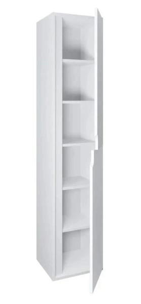 Шкаф-пенал для ванной Uperwood Modul, подвесной, с дверцами, глянцевый, белый