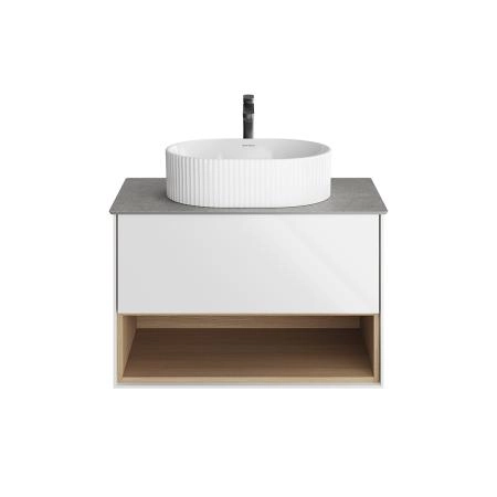 Тумба Kerama Marazzi PLAZA MODERN ПЛАЗА МОДЕРН PLB.M.80.1\WHT.V подвесная 80 белый 1 ящик + полка