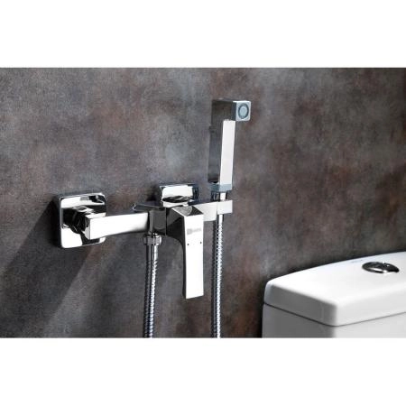 Смеситель Lemark Unit LM4518C с гигиеническим душем, встраиваемый