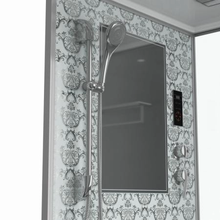 Душевая кабина Niagara Luxe NG-7714W (1000x900х2150) низкий поддон стенки БЕЛЫЕ