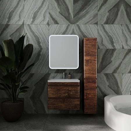 Тумба подвесная Style Line Атлантика 70, Люкс старое дерево, PLUS