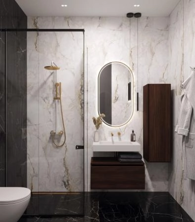 Столешница моноблок Boheme FLAT ST 70см (704*452*100) 888-70