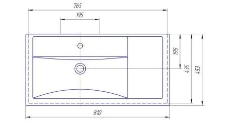 Тумба под раковину Денвер 80 Z2, Фостер 80 П / Сомо 80 / Фостер 80