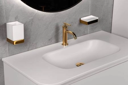 Мыльница Boheme настенная Qubic Gold 10723-G