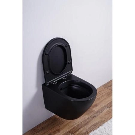 Унитаз Esbano AZALEA (Matt Black) подвесной безободковый микролифт