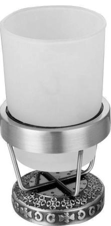 Держатель стакана настольный ZORG (AZR 24 SL) серебро-белый